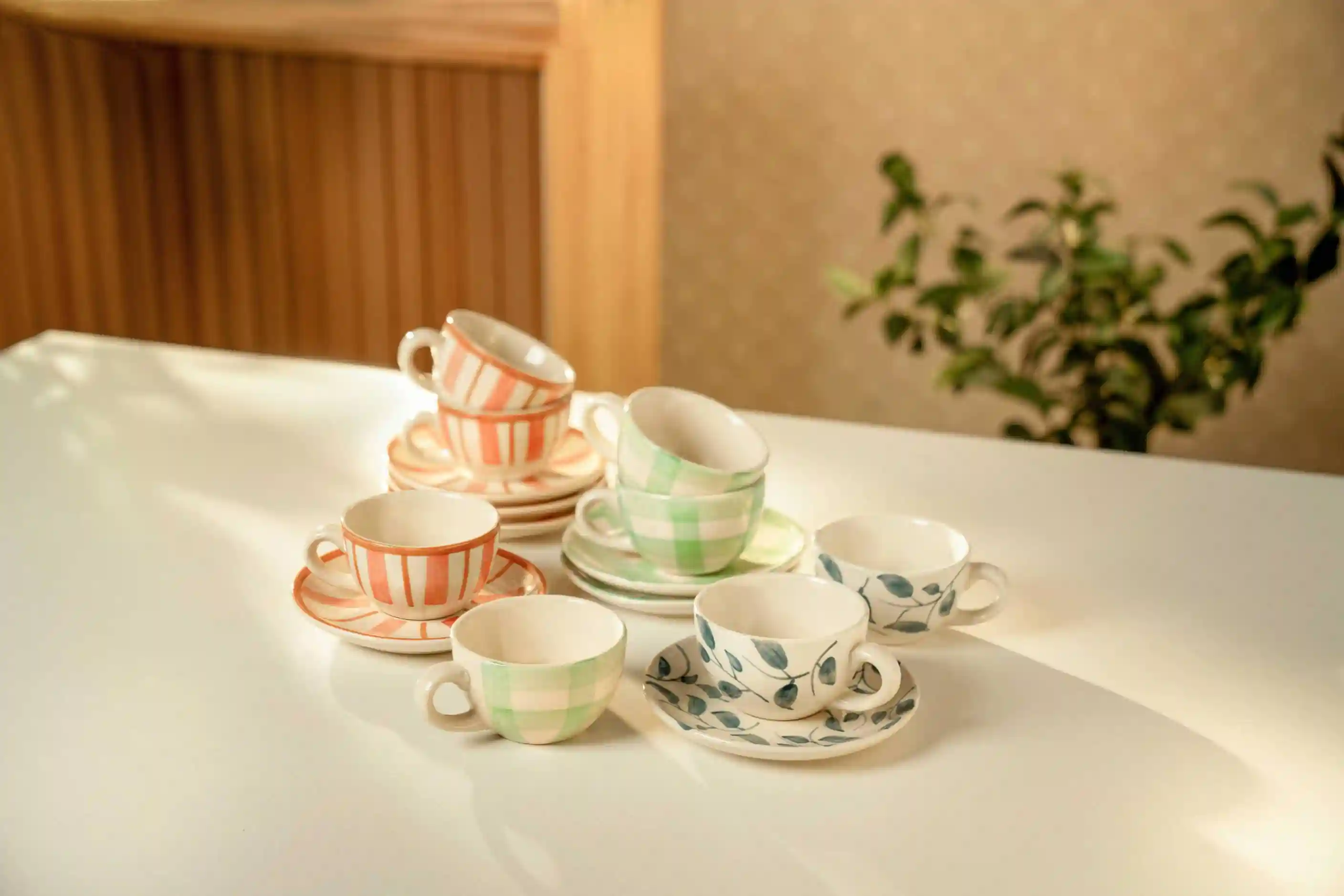 Cup & Saucer - Set of 4